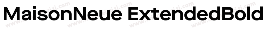 MaisonNeue ExtendedBold字体转换